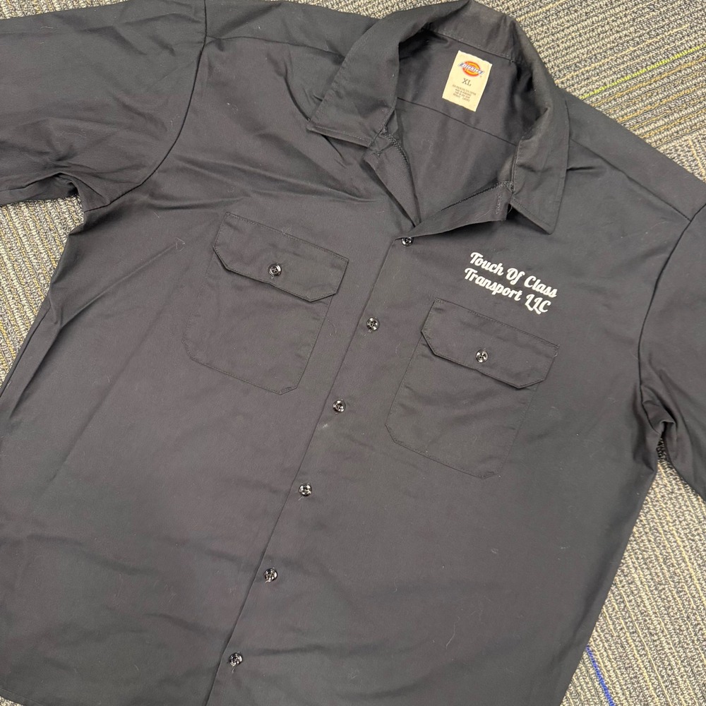 Dickies XL Black Work Utility Shirt Touch Of Class Transport LLC Uniform